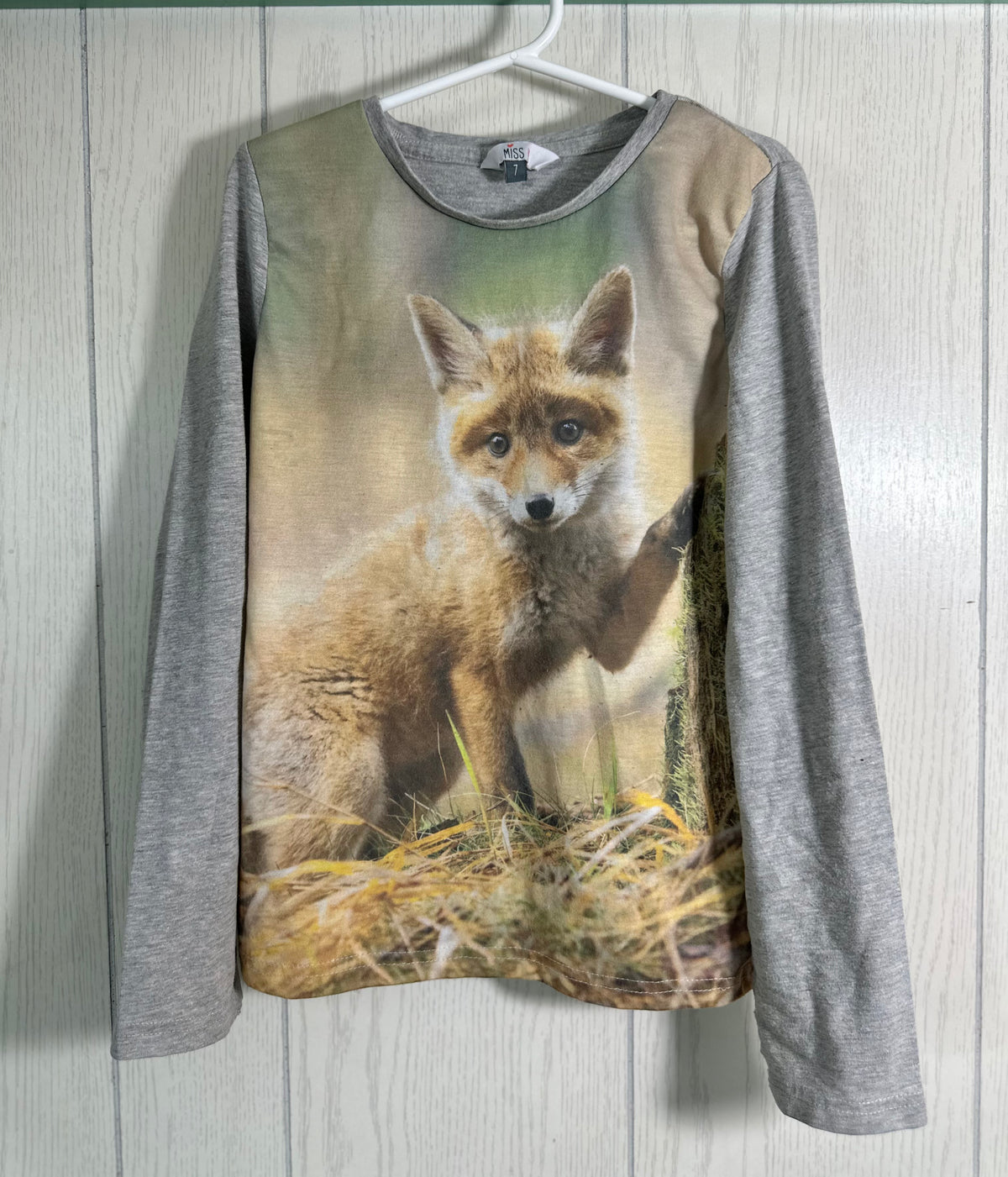 Chandail à manches longues renard Miss - 7ans