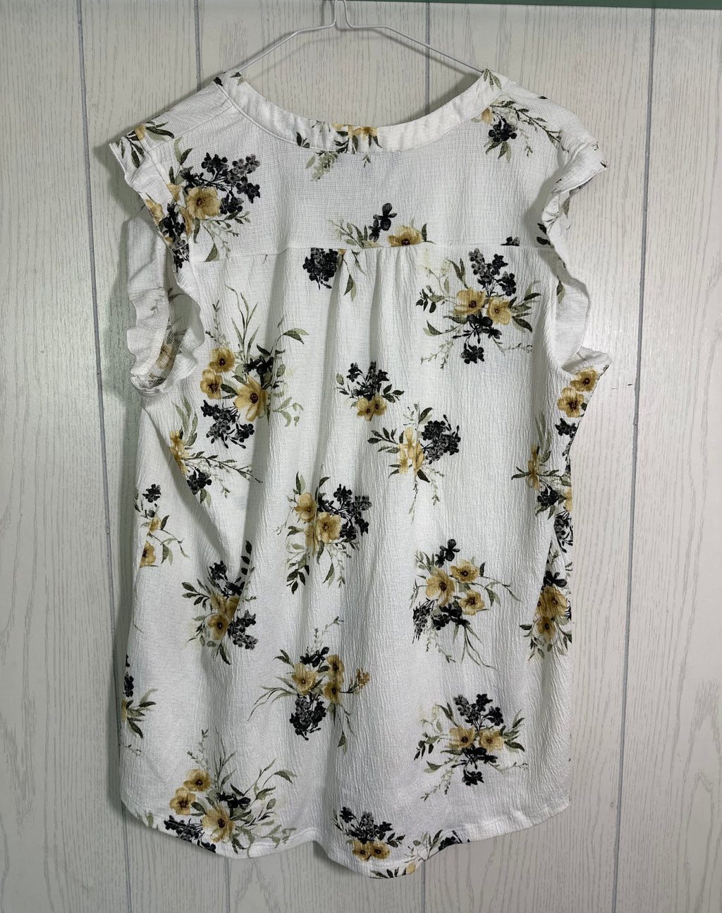 Chemisier blanc fleurie - Large