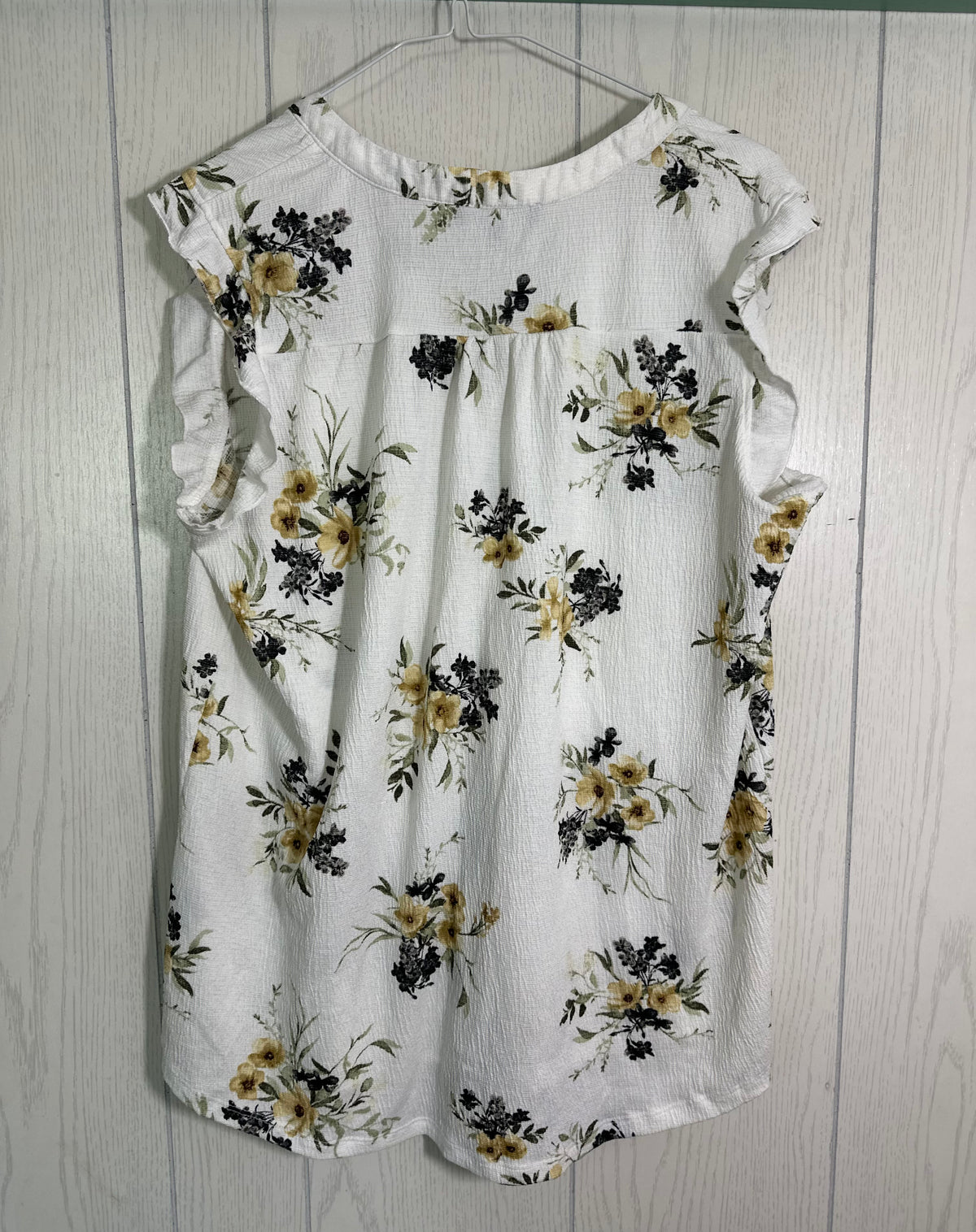 Chemisier blanc fleurie - Large