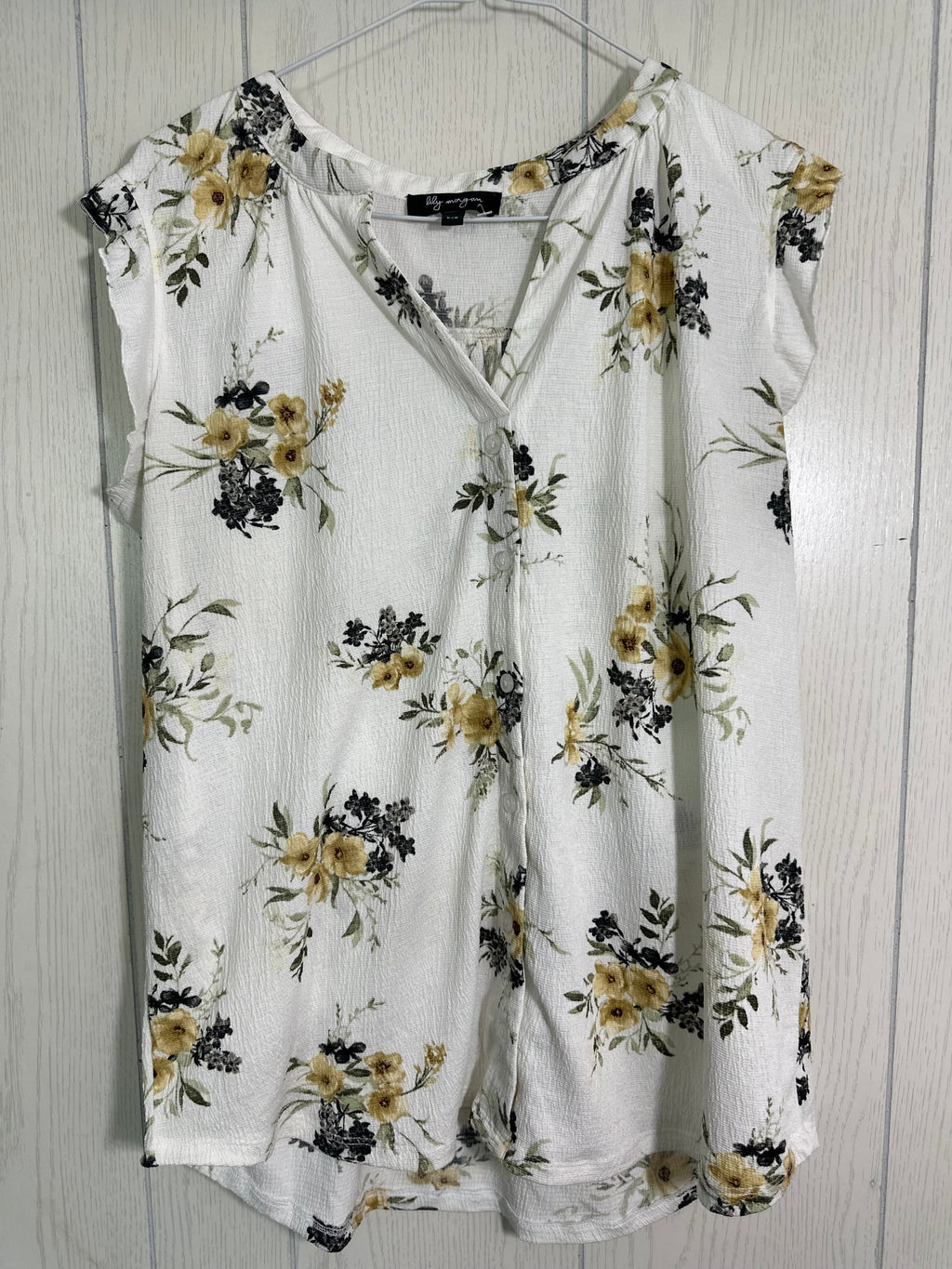 Chemisier blanc fleurie - Large