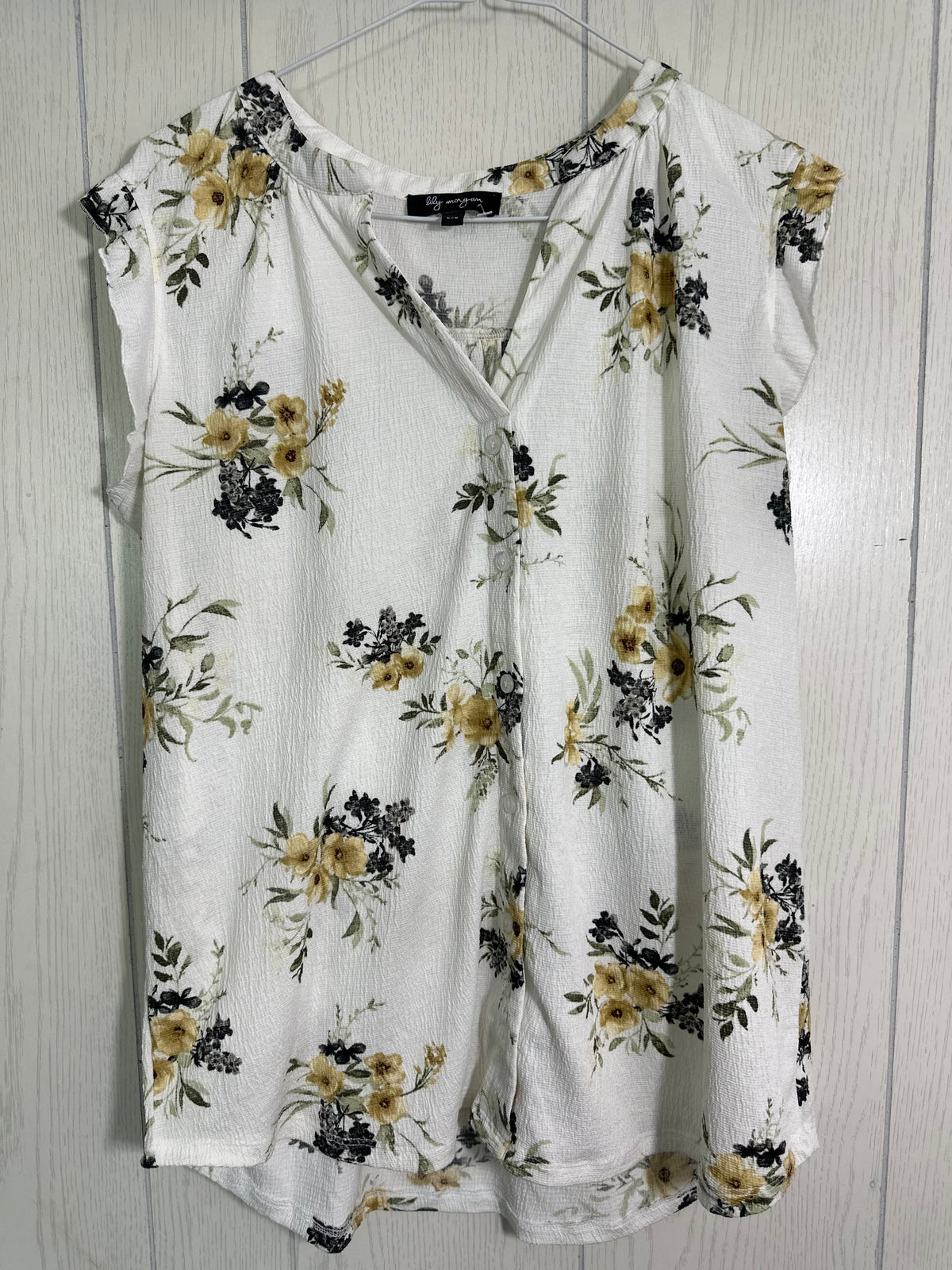 Chemisier blanc fleurie - Large