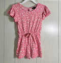 Combishort rose à fleurs - 4T
